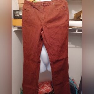 Coldwater Creek orange jeans size 14